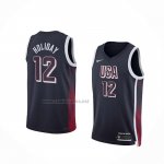 Camiseta USA 2024 Justin Holiday #12 Azul