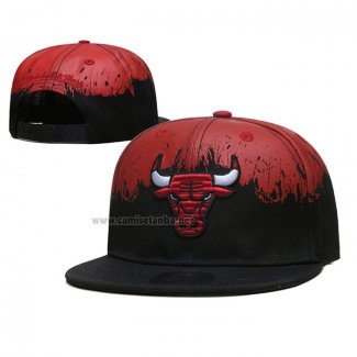 Gorra Chicago Bulls Paint Rojo Negro