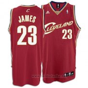 Camiseta Cleveland Cavaliers LeBron James #23 Retro Rojo