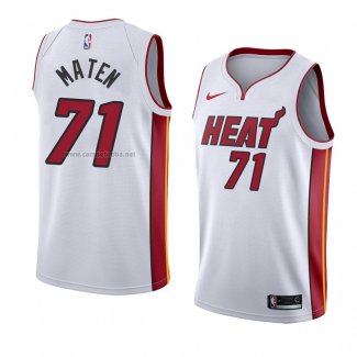 Camiseta Miami Heat Yante Maten #71 Association 2017-18 Blanco