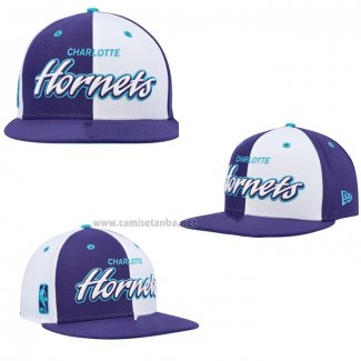 Gorra Charlotte Hornets 59FIFTY Violeta Blanco