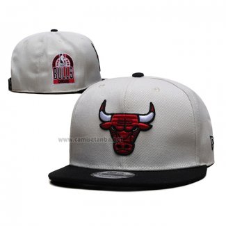 Gorra Chicago Bulls Blanco Negro