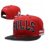 Gorra Chicago Bulls Mitchell & Ness Negro Rojo2