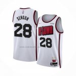 Camiseta Houston Rockets Alperen Sengun #28 Ciudad 2024-25 Blanco