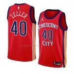 Camiseta New Orleans Pelicans Cody Zeller #40 Statement 2023-24 Rojo