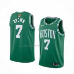 Camiseta Nino Boston Celtics Jaylen Brown #7 Icon 2024 Verde