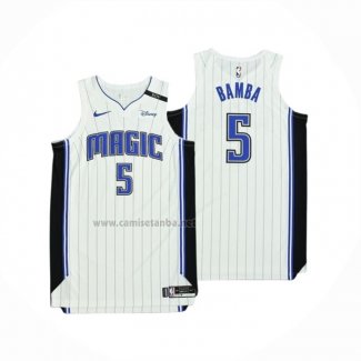 Camiseta Orlando Magic Mohamed Bamba #5 Icon Autentico 2019-20 Blanco