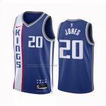 Camiseta Sacramento Kings Colby Jones #20 Ciudad 2023-24 Azul