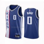 Camiseta Sacramento Kings Malik Monk #0 Ciudad 2023-24 Azul