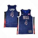 Camiseta USA 2025 Stephen Curry #4 Azul