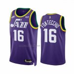 Camiseta Utah Jazz Simone Fontecchio #16 Classic 2023-24 Violeta