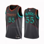 Camiseta Washington Wizards Delon Wright #55 Ciudad 2023-24 Negro