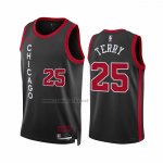 Camiseta Chicago Bulls Dalen Terry #25 Ciudad 2023-24 Negro