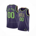 Camiseta New Orleans Pelicans Personalizada Ciudad 2024-25 Violeta