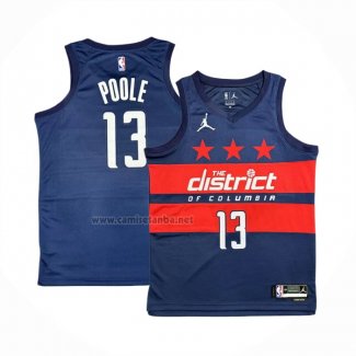 Camiseta Washington Wizards Jordan Poole #13 Statement 2024-25 Azul