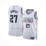 Camiseta Denver Nuggets Jamal Murray #27 Ciudad 2024-25 Blanco