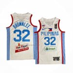 Camiseta Filipino Justin Brownlee #32 Juegos Olimpicos 2024 Blanco