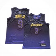 Camiseta Los Angeles Lakers James JR. #9 Ciudad 2024-25 Violeta