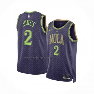 Camiseta New Orleans Pelicans Herbert Jones #2 Ciudad 2024-25 Violeta