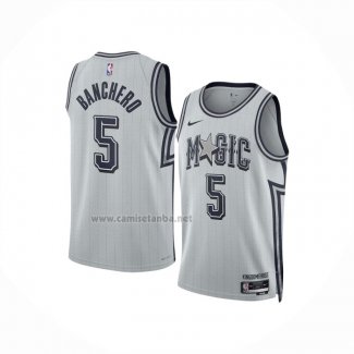 Camiseta Orlando Magic Paolo Banchero #5 Ciudad 2024-25 Blanco