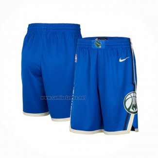 Pantalone Milwaukee Bucks Ciudad 2024-25 Azul