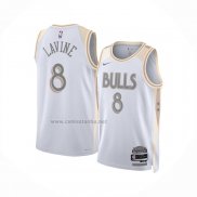 Camiseta Chicago Bulls Zach LaVine #8 Ciudad 2024-25 Blanco