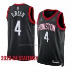 Camiseta Houston Rockets Jalen Green #4 Statement 2023-24 Negro