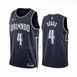 Camiseta Orlando Magic Jalen Suggs #4 Ciudad 2023-24 Azul