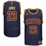 Camiseta Cleveland Cavaliers LeBron James NO 23 Retro Azul