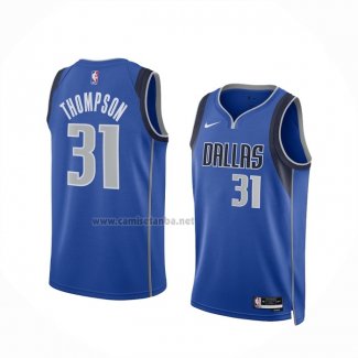 Camiseta Dallas Mavericks David Thompson #31 Icon 2023-2024 Azul