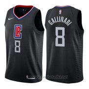 Camiseta Los Angeles Clippers Danilo Gallinari #8 Statement 2019 Negro