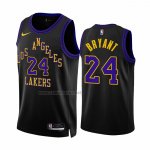 Camiseta Los Angeles Lakers Kobe Bryant #24 Ciudad 2023-24 Negro