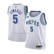 Camiseta Nino Minnesota Timberwolves Anthony Edwards #5 Classic 2023-24 Blanco