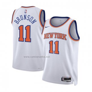 Camiseta Nino New York Knicks Jalen Brunson #11 Association 2022-23 Blanco