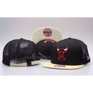 Gorra Chicago Bulls Adjustable Snapback Negro Crema