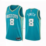 Camiseta Charlotte Hornets Nick Smith JR. #8 Ciudad 2023-24 Verde