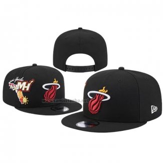 Gorra Miami Heat Adjustable New Era 9FIFTY Negro