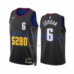 Camiseta Denver Nuggets Deandre Jordan #6 Ciudad 2023-24 Negro