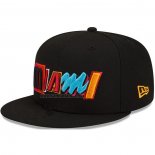 Gorra Miami Heat Ciudad Edition 9FIFTY Negro