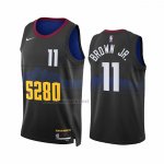 Camiseta Denver Nuggets Braxton Key #11 Ciudad 2023-24 Negro