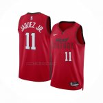 Camiseta Miami Heat Jaime Jaquez Jr. #11 Ciudad 2024-25 Rojo