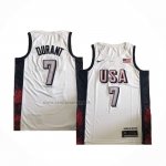 Camiseta USA 2024 Kevin Durant #7 Blanco