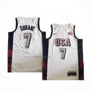 Camiseta USA 2024 Kevin Durant # 7 Blanco