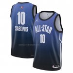 Camiseta All Star 2023 Sacramento Kings Domantas Sabonis #10 Azul