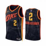 Camiseta Oklahoma City Thunder Shai-Gilgeous Alexander #2 Ciudad 2023-24 Negro