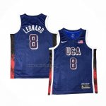 Camiseta USA 2025 Kawhi Leonard #8 Azul