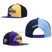 Gorra Los Angeles Lakers Mitchell & Ness Violeta Negro Azul