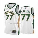 Camiseta Boston Celtics Lamar Stevens #77 Ciudad 2023-24 Blanco