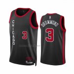 Camiseta Chicago Bulls Andre Drummond #3 Ciudad 2023-24 Negro