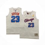 Camiseta Chicago Bulls Michael Jordan #23 Retro Blanco